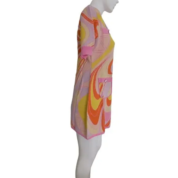 Oceanus Aimee button front knit dress size Large by Revolve NWOT - Picture 5 of 9